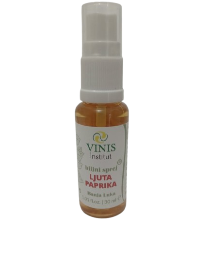 Sprej tinkture terapijske ljute paprike, b.gloga i omana